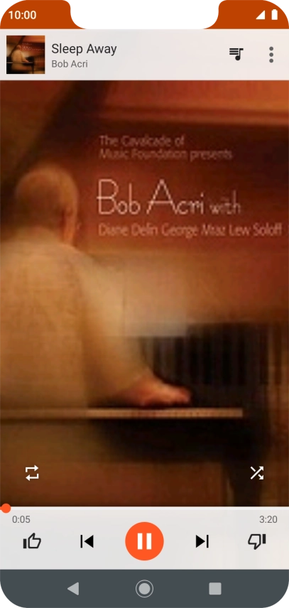 Pulsa la flecha hacia la derecha para ir al archivo de música siguiente. Pulsa la flecha hacia la derecha para ir al archivo de música siguiente.