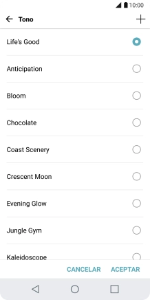 Pulsa el icono de añadir timbre de llamada y busca el timbre de llamada que quieras usar. Pulsa el icono de añadir timbre de llamada y busca el timbre de llamada que quieras usar.