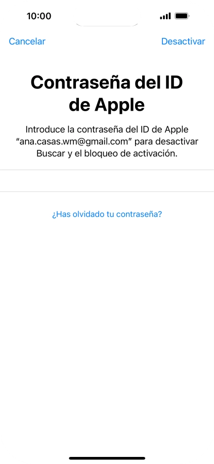 Pulsa Desactivar. Pulsa Desactivar.