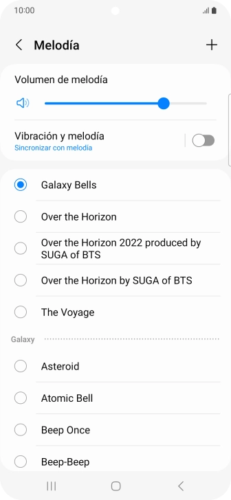 Pulsa los timbres de llamada deseados para escucharlos. Pulsa los timbres de llamada deseados para escucharlos.