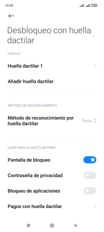 Pulsa el indicador junto a los ajustes deseados para activarlos o desactivarlos. Pulsa el indicador junto a los ajustes deseados para activarlos o desactivarlos.