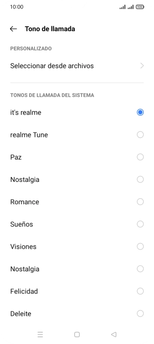 Pulsa Seleccionar desde archivos. Pulsa Seleccionar desde archivos.