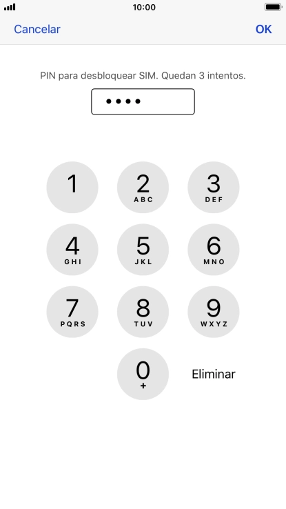 Introduce tu código PIN y pulsa OK. Introduce tu código PIN y pulsa OK.