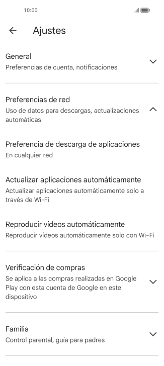Pulsa Actualizar aplicaciones automáticamente. Pulsa Actualizar aplicaciones automáticamente.