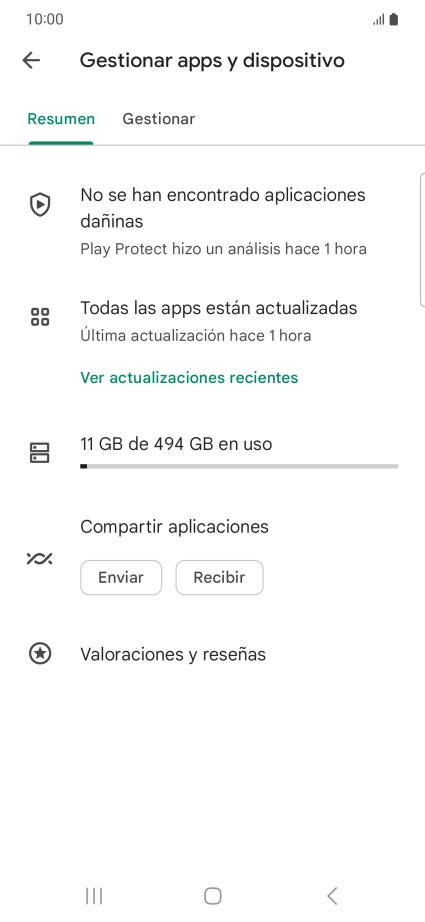 Pulsa Gestionar. Pulsa Gestionar.