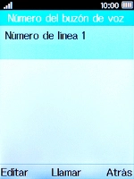 Pulsa la tecla de selección izquierda. Pulsa la tecla de selección izquierda.