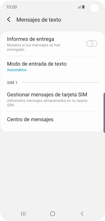 Pulsa Centro de mensajes. Pulsa Centro de mensajes.