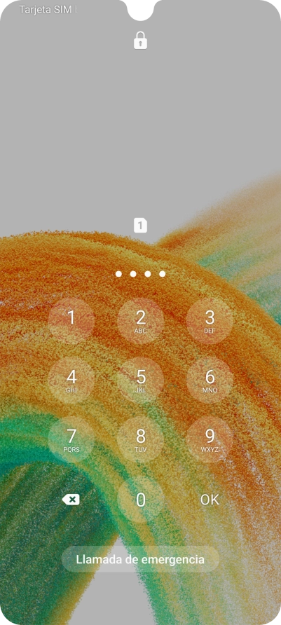 Si lo solicita el teléfono, introduce el código PIN y pulsa OK. Si lo solicita el teléfono, introduce el código PIN y pulsa OK.