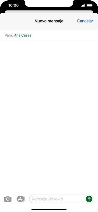 Pulsa en el campo de escritura y escribe el texto del mensaje corto. Pulsa en el campo de escritura y escribe el texto del mensaje corto.