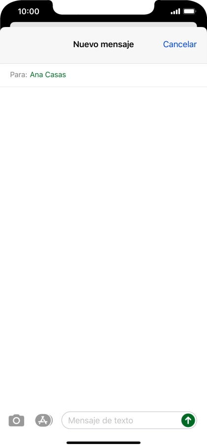 Pulsa en el campo de escritura y escribe el texto del mensaje corto. Pulsa en el campo de escritura y escribe el texto del mensaje corto.