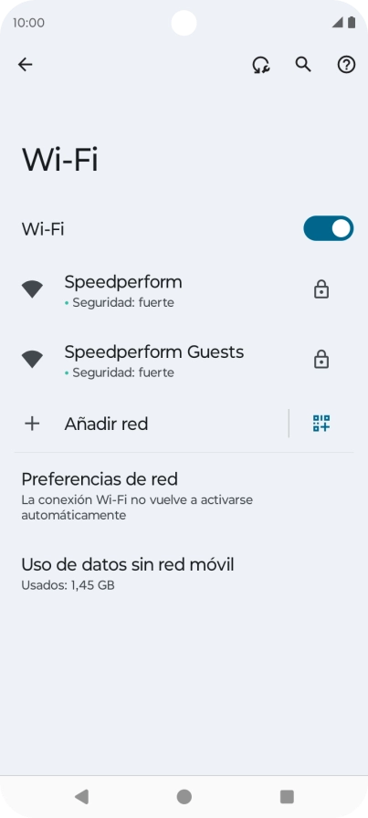 Pulsa la red wifi deseada. Pulsa la red wifi deseada.