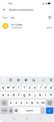 Pulsa el contacto deseado. Pulsa el contacto deseado.