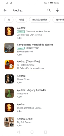 Pulsa la app deseada. Pulsa la app deseada.