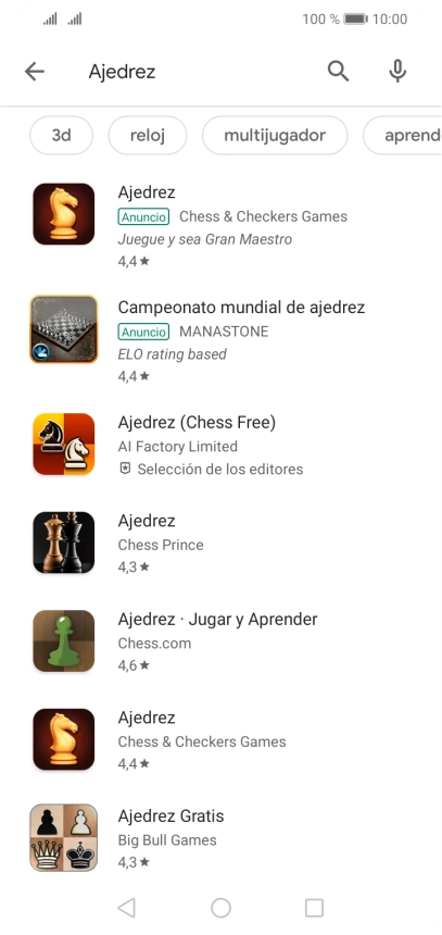 Pulsa la app deseada. Pulsa la app deseada.