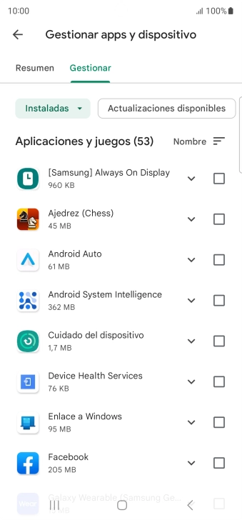 Pulsa la app deseada. Pulsa la app deseada.
