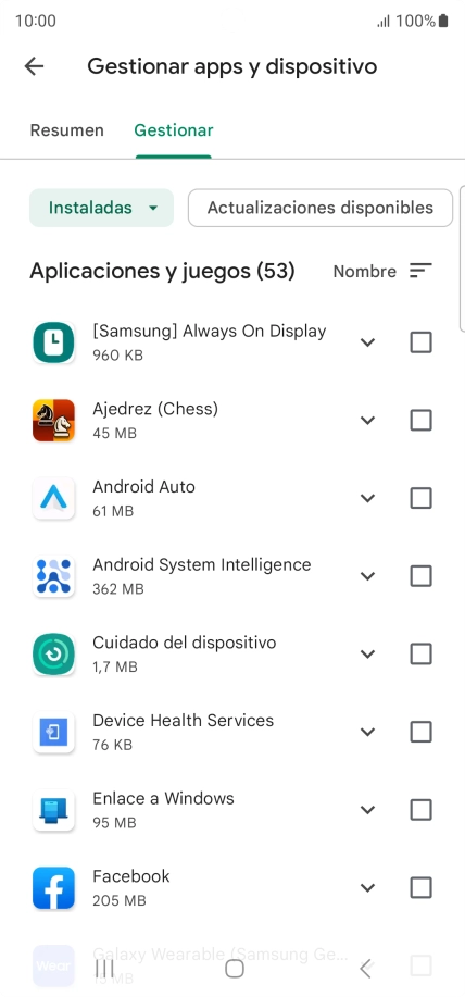 Pulsa la app deseada. Pulsa la app deseada.