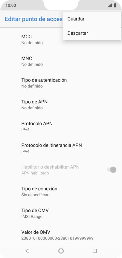 Pulsa Guardar. Pulsa Guardar.