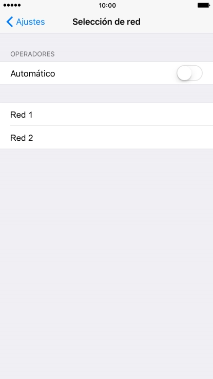 Si desactivas la función, pulsa la red deseada. Si desactivas la función, pulsa la red deseada.