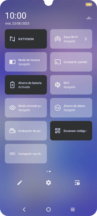 Pulsa la tecla de inicio para terminar y regresar a la pantalla de inicio. Pulsa la tecla de inicio para terminar y regresar a la pantalla de inicio.