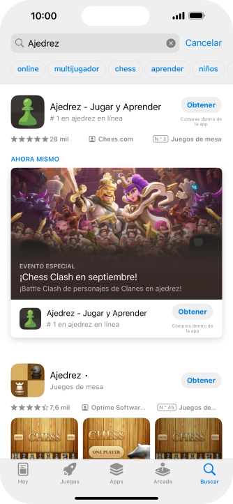 Pulsa la app deseada. Pulsa la app deseada.