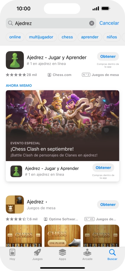 Pulsa la app deseada. Pulsa la app deseada.
