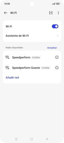 Pulsa la red wifi deseada. Pulsa la red wifi deseada.