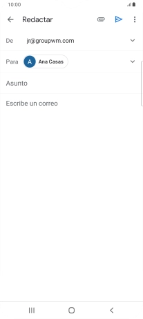 Pulsa Asunto e introduce el asunto deseado. Pulsa Asunto e introduce el asunto deseado.