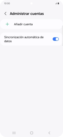 Pulsa Añadir cuenta. Pulsa Añadir cuenta.