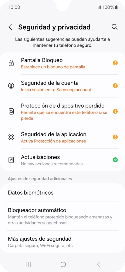 Pulsa Más ajustes de seguridad. Pulsa Más ajustes de seguridad.