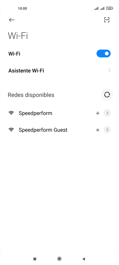 Pulsa Asistente Wi-Fi. Pulsa Asistente Wi-Fi.