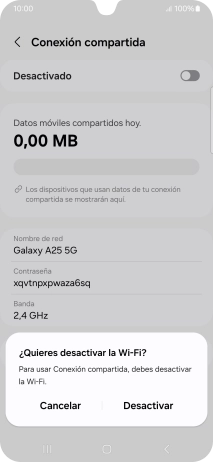 Pulsa Desactivar. Pulsa Desactivar.