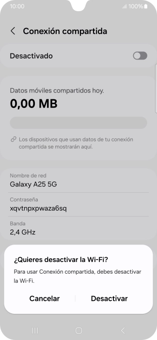 Pulsa Desactivar. Pulsa Desactivar.