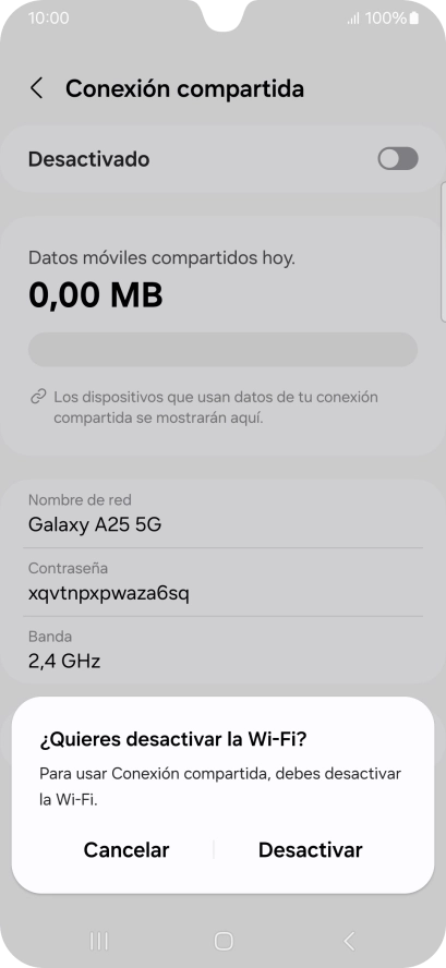 Pulsa Desactivar. Pulsa Desactivar.