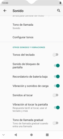 Pulsa Configurar tonos. Pulsa Configurar tonos.