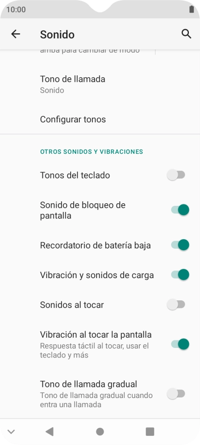 Pulsa Configurar tonos. Pulsa Configurar tonos.