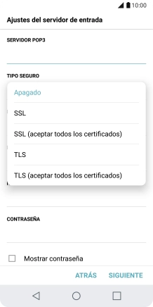 Pulsa Apagado para desactivar la función. Pulsa Apagado para desactivar la función.