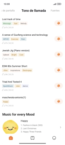 Desliza el dedo hacia la derecha desde la parte izquierda de la pantalla. Desliza el dedo hacia la derecha desde la parte izquierda de la pantalla.