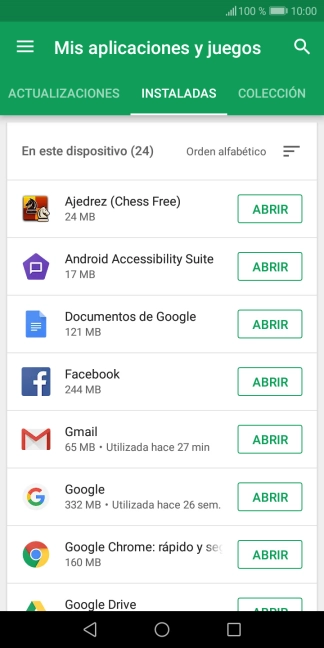 Pulsa la app deseada. Pulsa la app deseada.