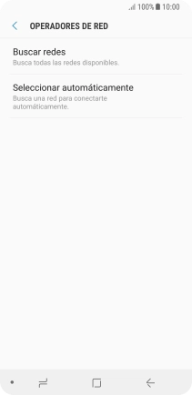 Si quieres seleccionar la red de forma manual, pulsa Buscar redes y espera un momento mientras el teléfono está buscando las redes disponibles. Si quieres seleccionar la red de forma manual, pulsa Buscar redes y espera un momento mientras el teléfono está buscando las redes disponibles.