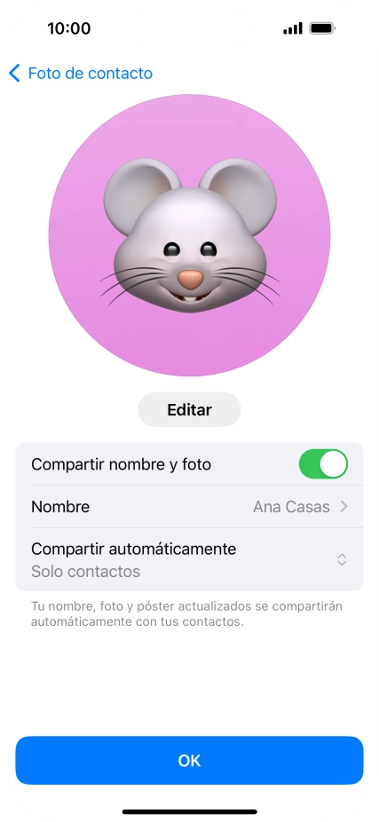 Pulsa el indicador junto a Pulsa el indicador junto a