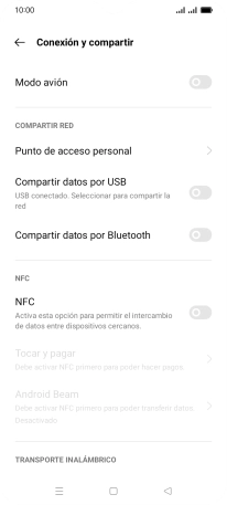 Pulsa Punto de acceso personal. Pulsa Punto de acceso personal.