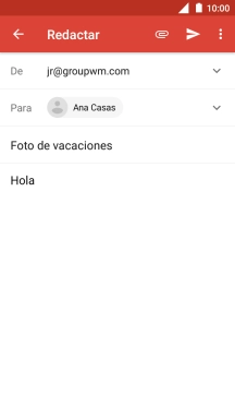 Pulsa el icono de anexos. Pulsa el icono de anexos.