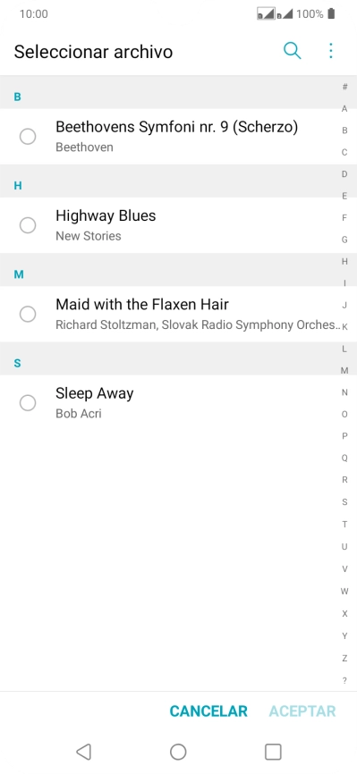 Pulsa los timbres de llamada deseados para escucharlos. Pulsa los timbres de llamada deseados para escucharlos.