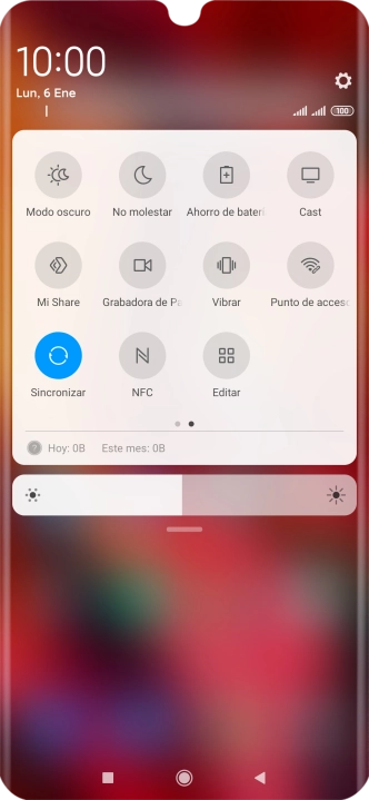 Pulsa Ahorro de batería para activar la función. Pulsa Ahorro de batería para activar la función.