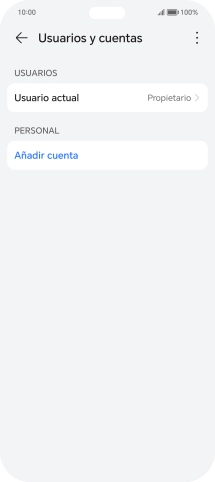 Pulsa Añadir cuenta. Pulsa Añadir cuenta.