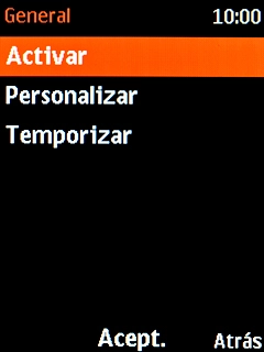Selecciona Activar para desactivar el modo silencioso. Selecciona Activar para desactivar el modo silencioso.