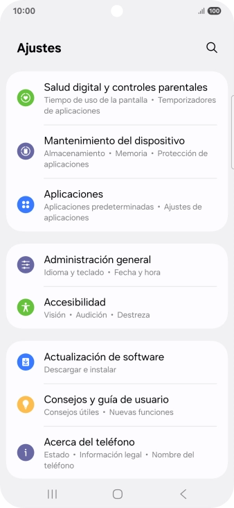 Pulsa Administración general. Pulsa Administración general.