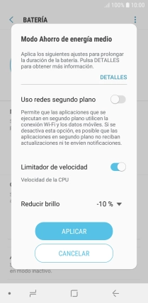 Pulsa APLICAR para activar la función. Pulsa APLICAR para activar la función.