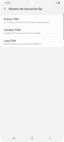 Pulsa Activar FDN. Pulsa Activar FDN.