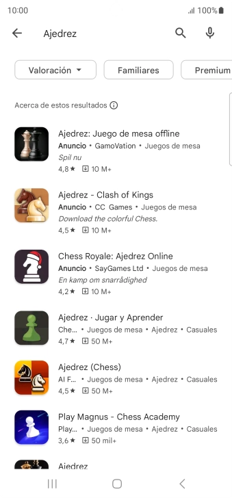 Pulsa la app deseada. Pulsa la app deseada.